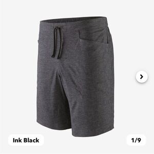 Men’s Patagonia Hampi Rock Shorts 10”-COLOR IS Navy or a dark chambray blue